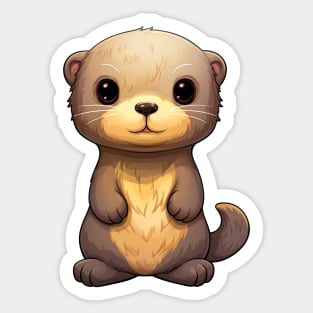 Cute Baby Otter Sticker